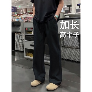 青少年卫裤 子休闲长裤 男款 运动裤 秋冬直筒加绒美式 高个子加长版