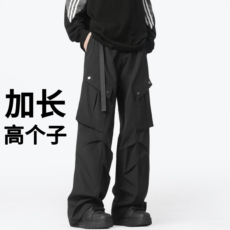 夏季加长裤子男高个子工装裤195大口袋休闲裤男裤190cm185青少年