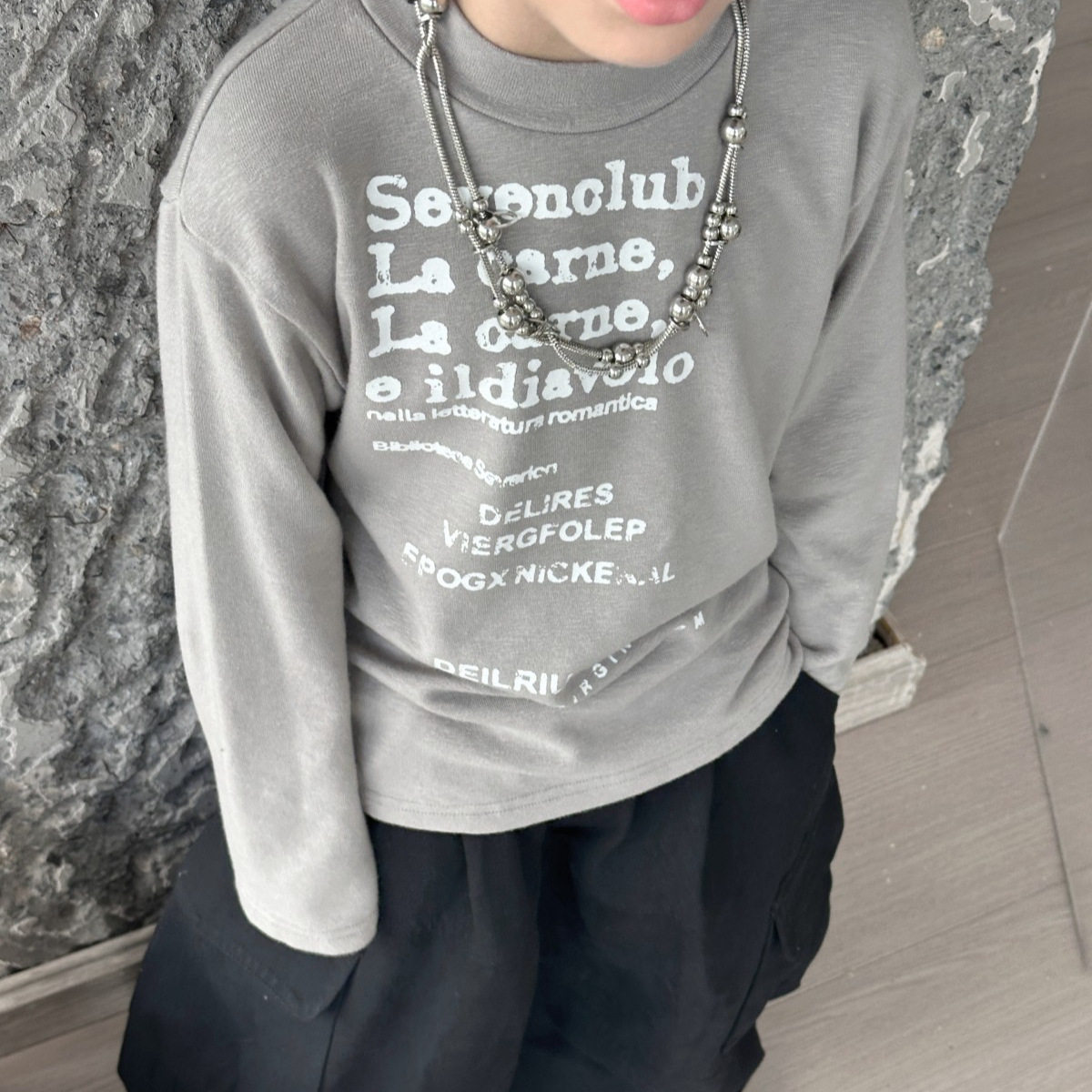 儿童修身印花打底衫2026男女童秋季新款韩版上衣弹力百搭长袖衣服