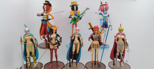 日版万代海贼王伟大航路 布鲁克 贝蕾卡 娜美中古景品手办