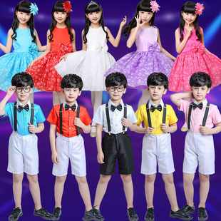 六一儿童运动会开幕式啦啦队啦啦操服装合唱诗歌朗诵礼服爵士舞服