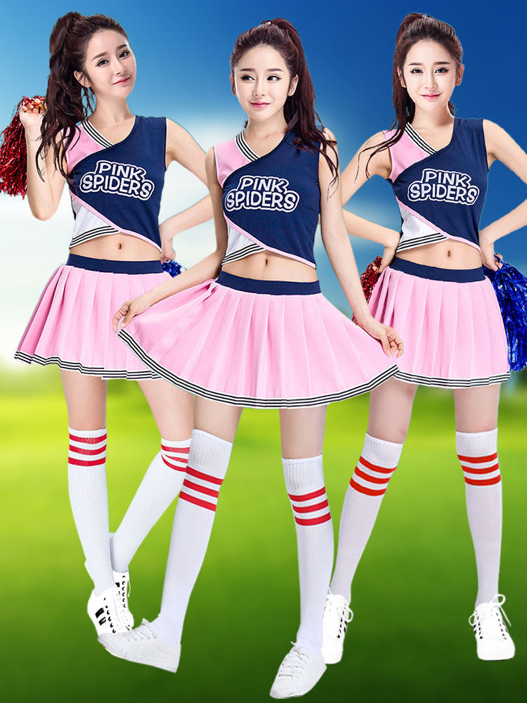 夏季儿童啦啦队舞蹈成人套装演出服拉拉操团体健美操爵士舞表演服