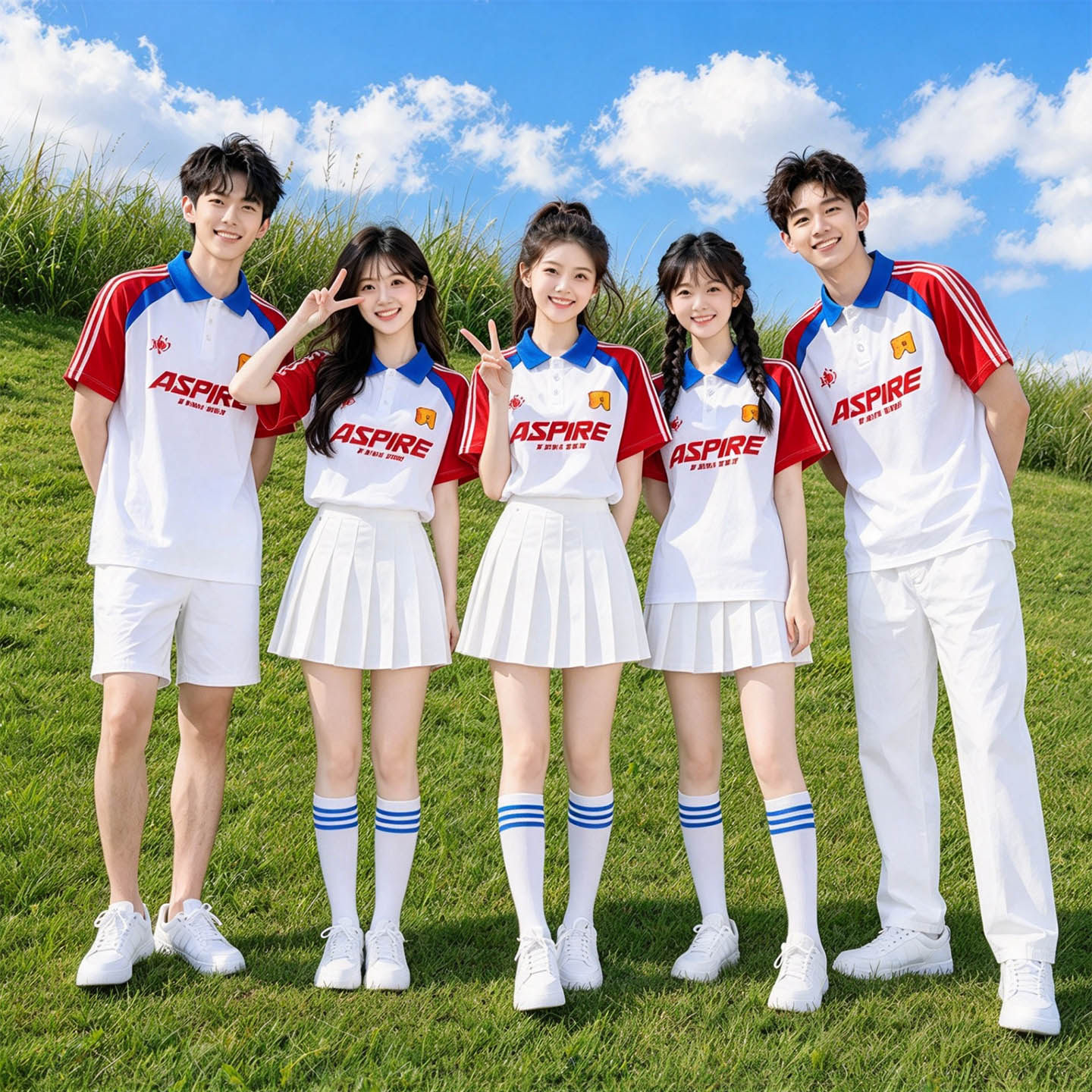 初高中学生拉拉队服装男女团体成人啦啦操运动会班服合唱表演出服