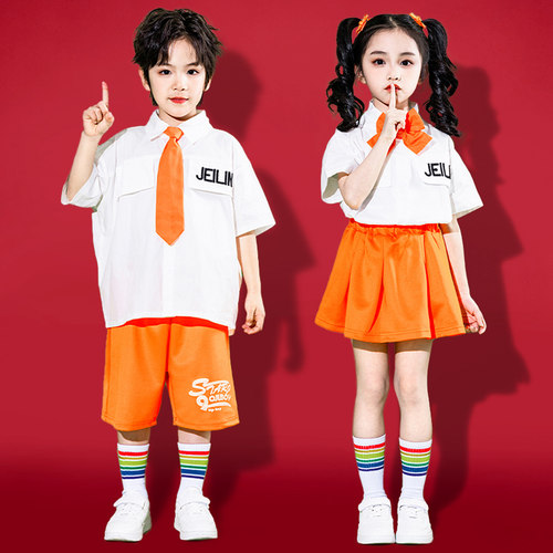 六一儿童街舞潮服啦啦队演出服