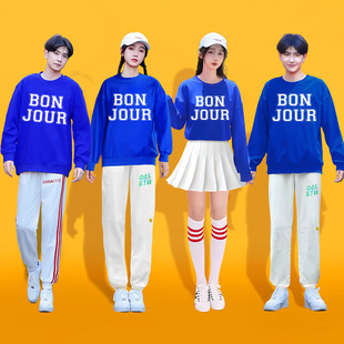 秋季糖果色定制学生团体运动会啦啦操表演服拉拉队演出班服打歌服