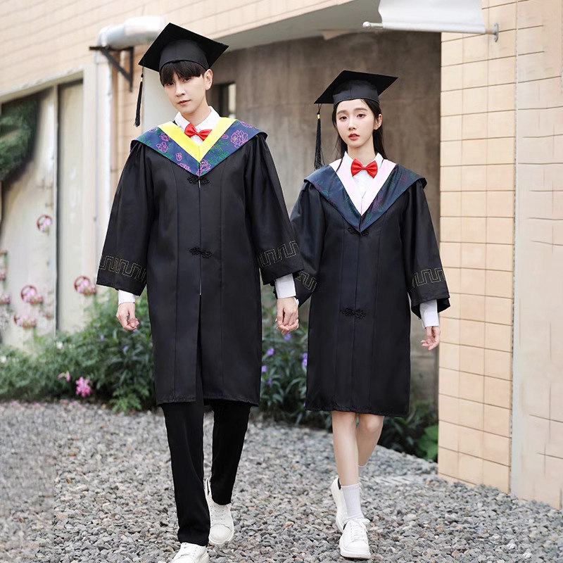 成人博士服毕业照服装大学硕士学士服装毕业礼服衣服博士帽子礼服