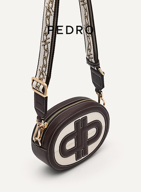 PEDRO牛皮ICON系列胶囊包刺绣宽肩带斜挎包PW2-76610062