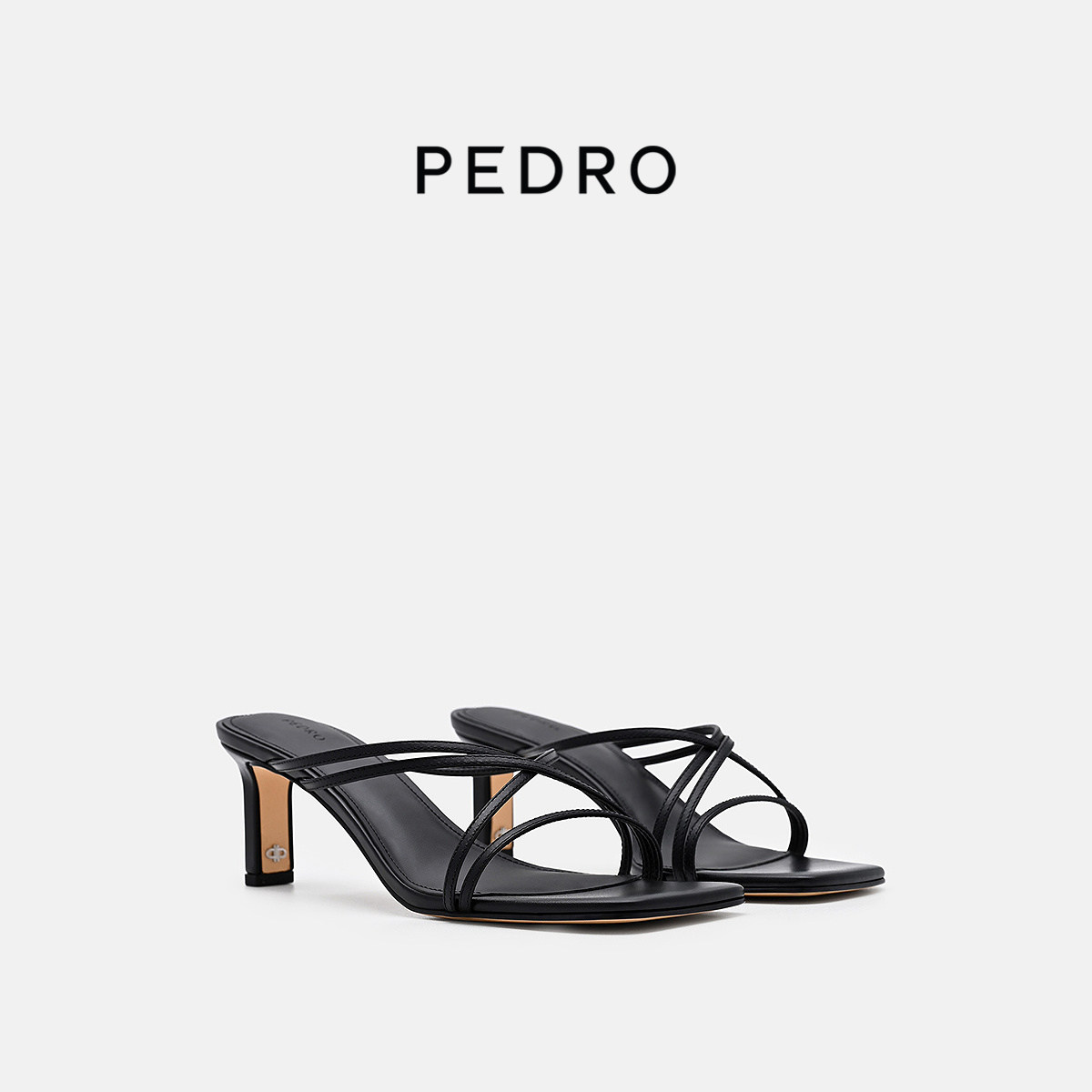 PEDRO交叉细带高跟鞋26夏季新款凉鞋南风岸系列拖鞋PW1-25580423