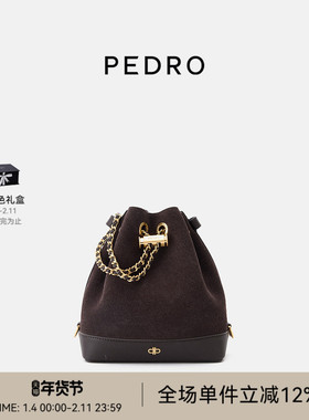 PEDRO抽绳水桶包ICON双肩包冬女包链条包PW2-15210022-1