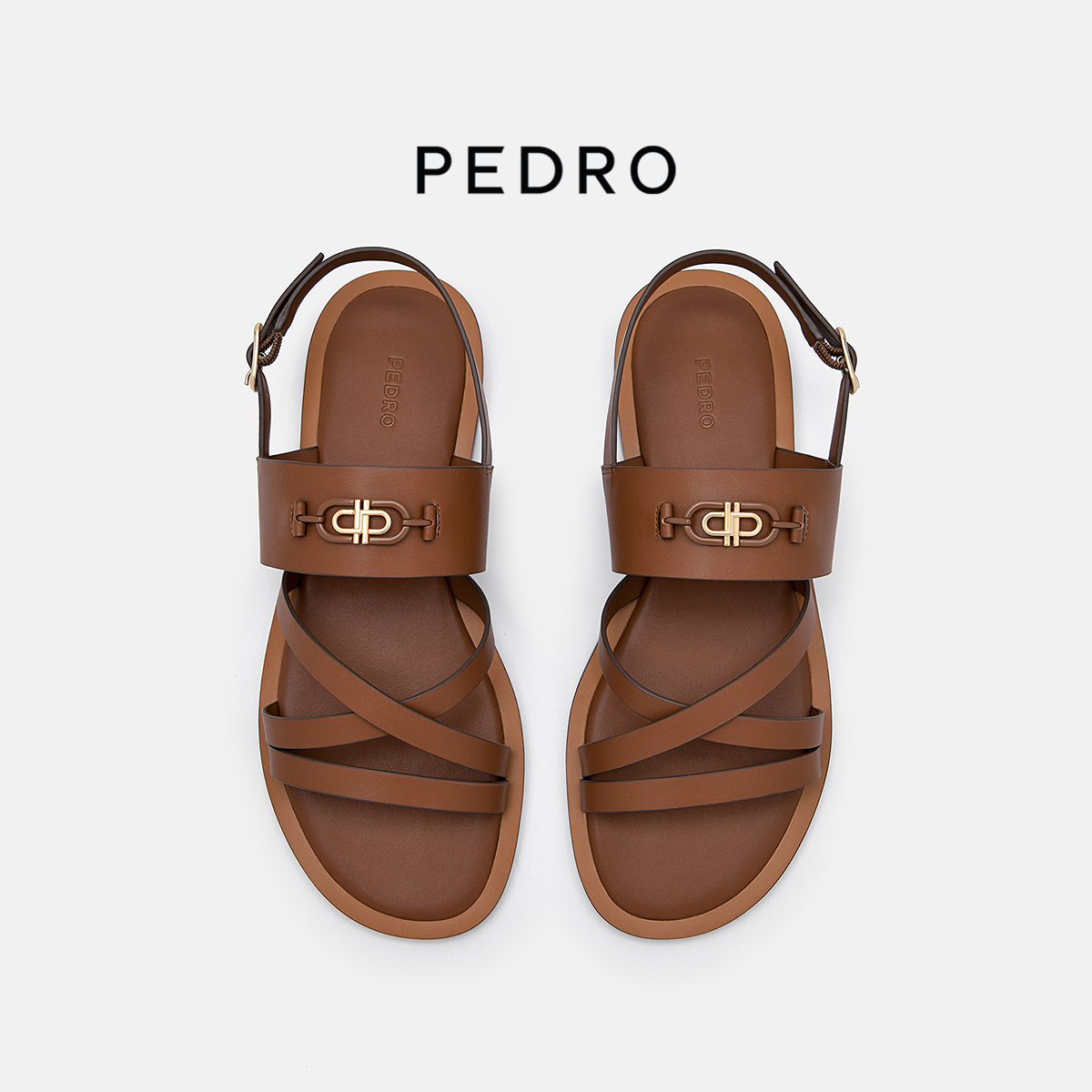 PEDRO平底凉鞋ICON系列交叉带沙滩鞋25夏季舒适女鞋PW1-66380041