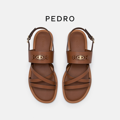 PEDRO平底凉鞋ICON系列交叉带沙滩鞋舒适女鞋PW1-66380041
