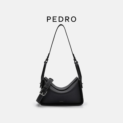 PEDRO牛皮DEMI秋千包中号女包斜挎包菜篮子包PW2-75210163-1