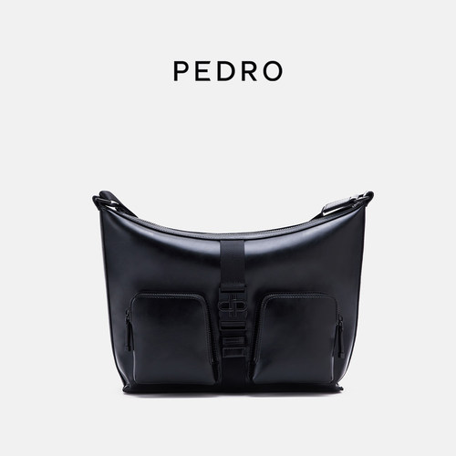 PEDRO拉链斜挎包ICON男士休闲实用单肩包拉链包PM2-26320221