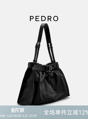 PEDRO大容量褶皱托特包Unisex尼刻轻量感旅行包PW2-75060132