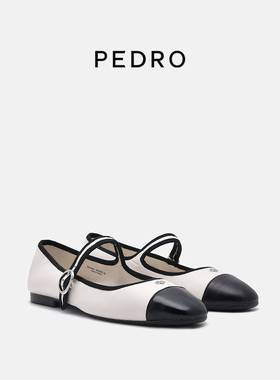 PEDRO羊皮玛丽珍鞋26夏季新款女士优雅单鞋小香风PW1-66210003