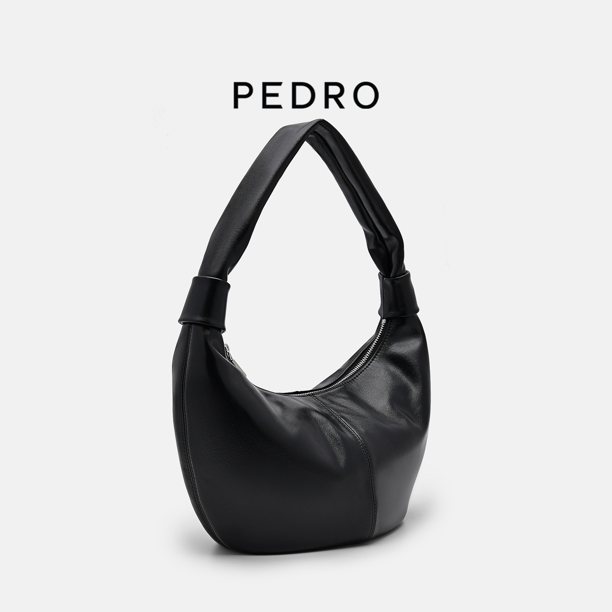 PEDRO牛皮可颂包ICON系列牛角包月亮包hobo腋下包PW2-35060021