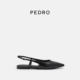 PW1 PEDRO牛皮尖头凉鞋 Studio系列女气质后绊带单鞋 66480113