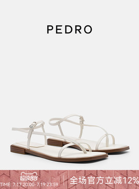 PEDRO平底凉鞋26夏季新款南风岸系列细带凉鞋PW1-65480028