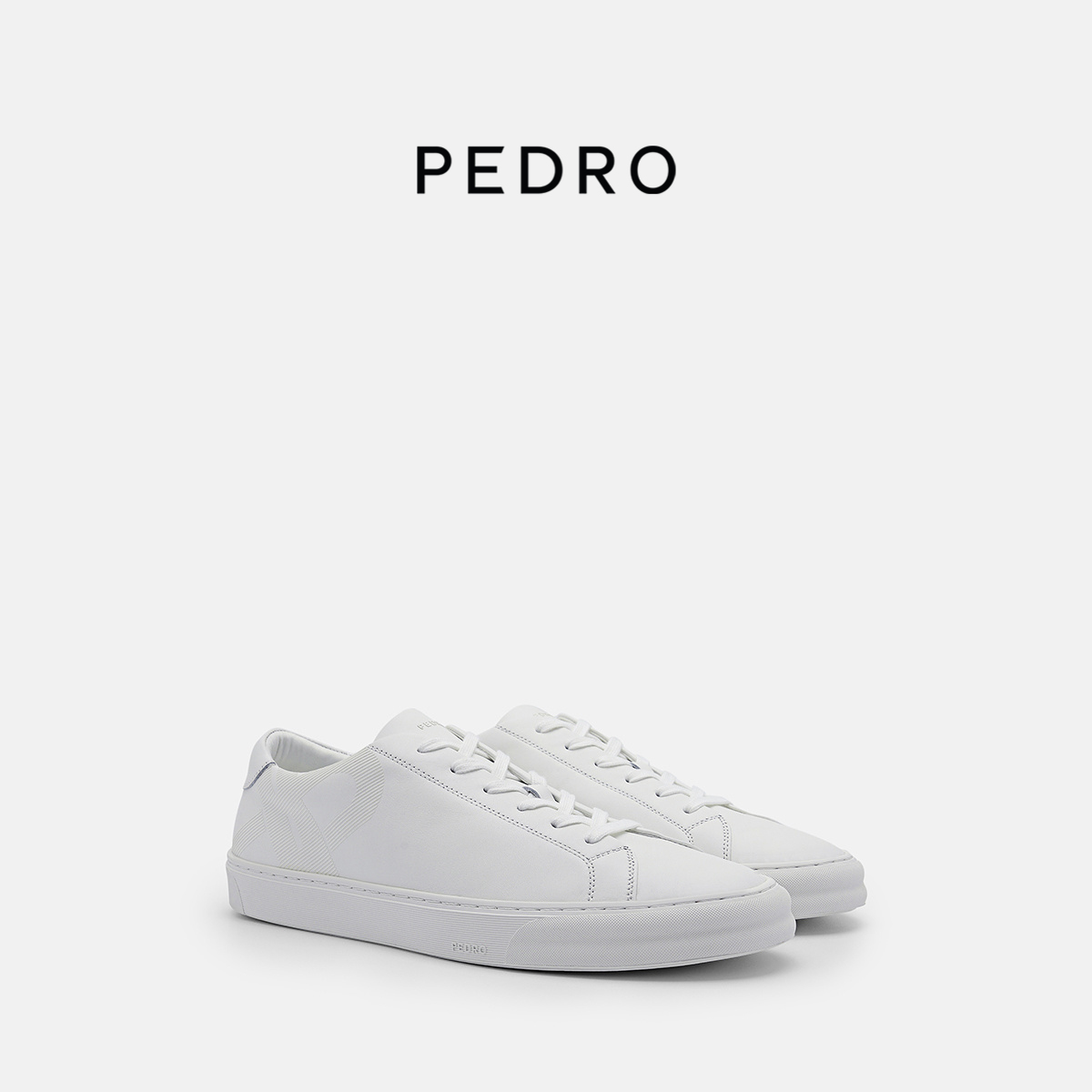 PEDRO小白鞋ICON男系带休闲平跟运动板鞋PM1-76210193-2
