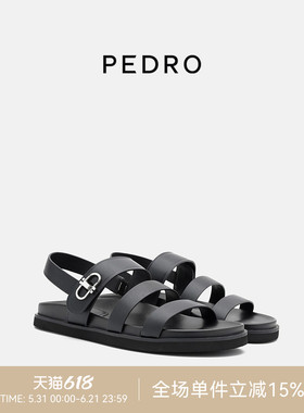 PEDRO罗马凉鞋26夏季ICON女鞋舒适简约牛皮勃肯鞋PW1-66480129