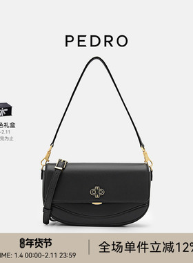 PEDRO牛皮马鞍包25冬季新款ICON女包腋下包通勤PW2-76390135