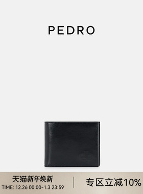 PEDRO牛皮相片位钱包ICON男简约多卡位钱夹PM4-15940264