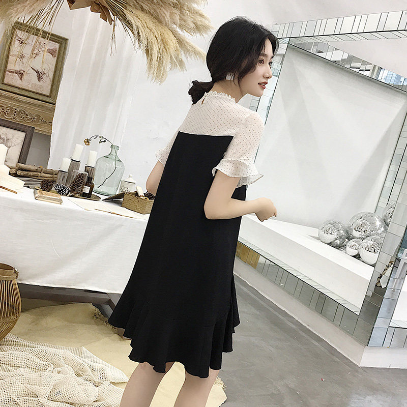 Maternity Dress 2019 Summer wear new pattern fashion Korean Edition Chiffon skirt summer Mid length version Easy Chao Ma jacketin the Maternity/Maternal supplies/Nutrition , Maternity , Dress  category - from Buy2taobao.com to provide professional Taobao agent buy service