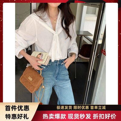 thMorning早秋新款天丝亚麻蕾丝