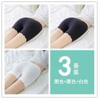 Plus Size Ice Silk Seamless Shorts for Women Summer Anti-Exposure thumbnail 2