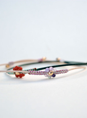 夏日浪漫治愈手绳简约天然石手链