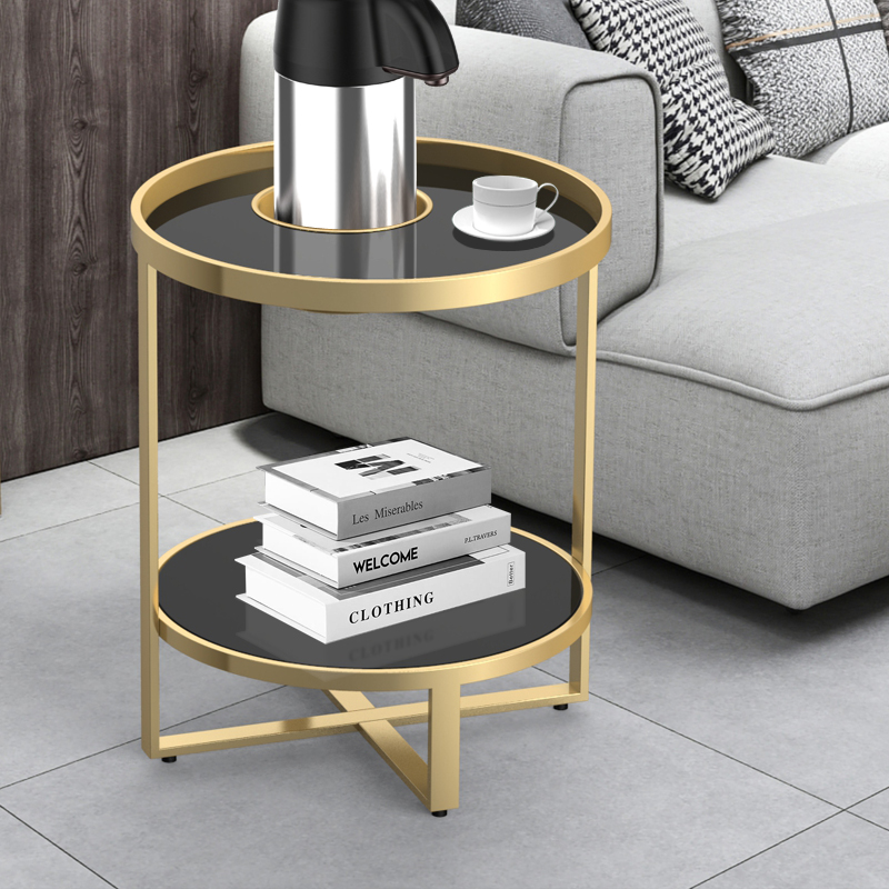 轻奢现代简约风圆形玻璃麻将机