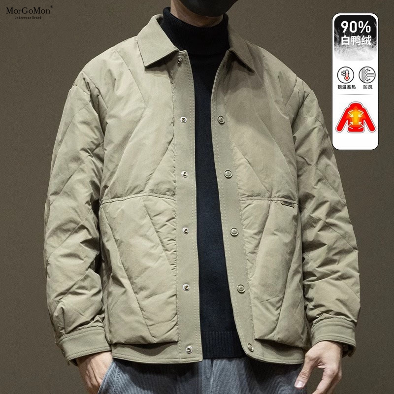 慕格蔓轻薄款90%白鸭绒羽绒服