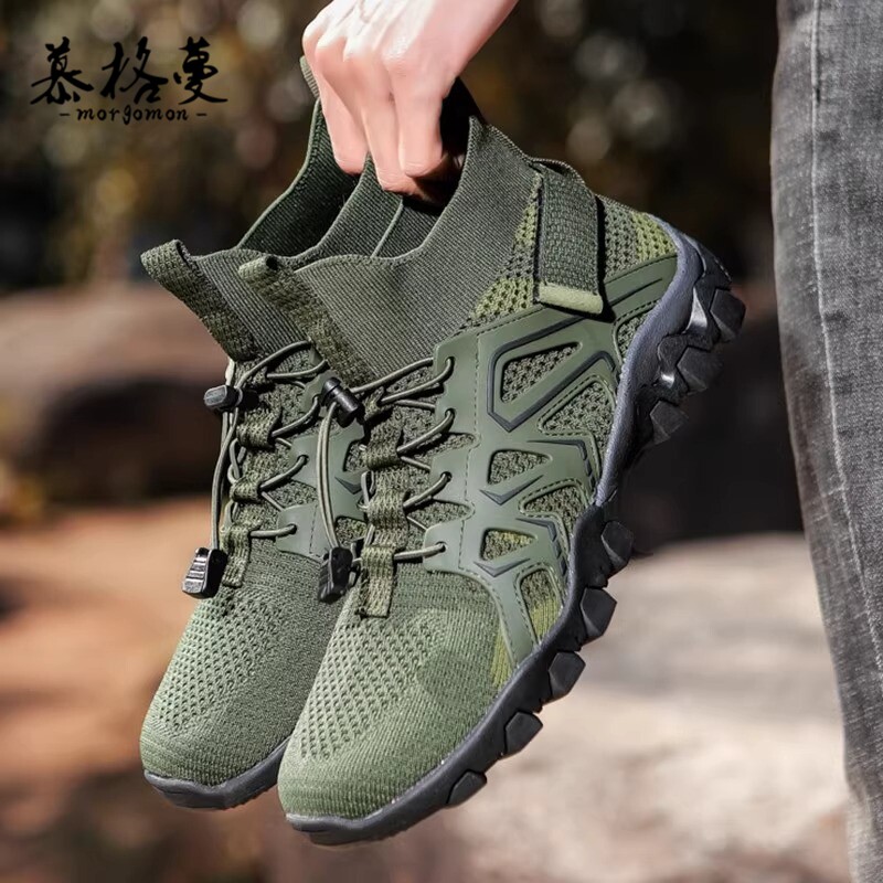 户外登山鞋男溯溪鞋防滑爬山涉水鞋水路两栖防割徒步鞋透气运动鞋