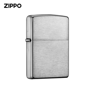ZIPPO官方旗舰店厚壳盔甲拉丝镀铬防风煤油打火机162美版 在册 原版