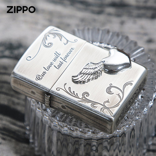 zippo打火机正品心之翼送礼日版