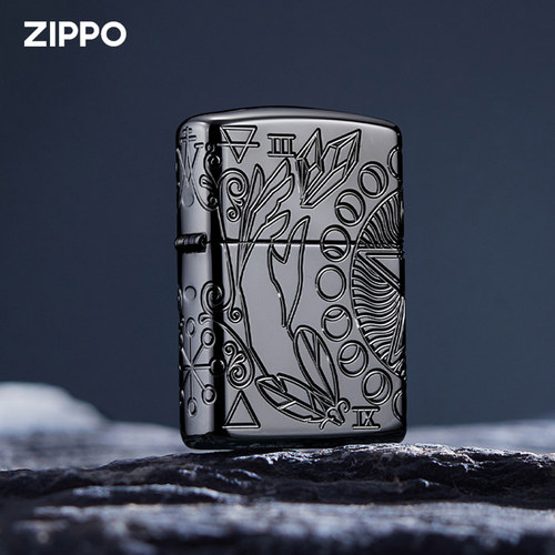 男友礼物ZIPPO太阳与水晶打火机