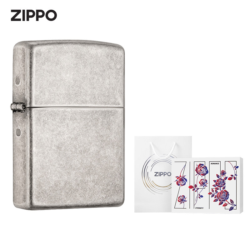 zippo官方旗舰店防风煤油打火机美版在册盔甲仿古银送男友礼物