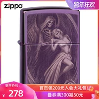 Официальный флагманский магазин Zippo Wind -Ronate Kerosene Liter US Версия оригинального импортированного пурпурного ангела Ice Devil, чтобы отправить парня