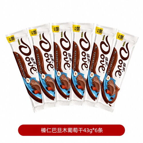 榛仁巴旦木葡萄干43g×6条休闲零食便携装分享装办公室小吃