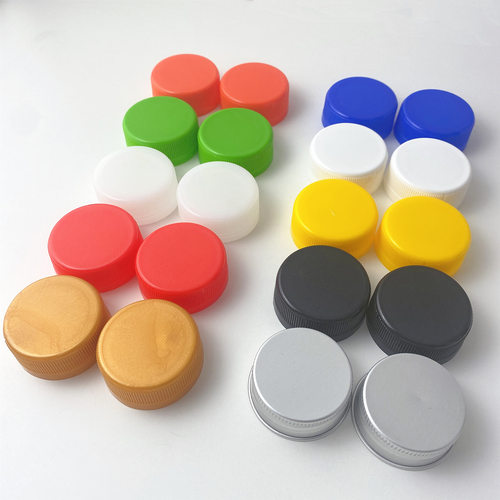 38mm口径彩色瓶盖塑料盖 幼儿园手工塑料盖 diy创意手工材料