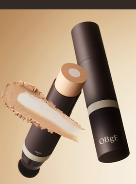 国现！韩国OBGE粉底棒男士自然遮瑕防晒提亮肤色双头dex持久膏液