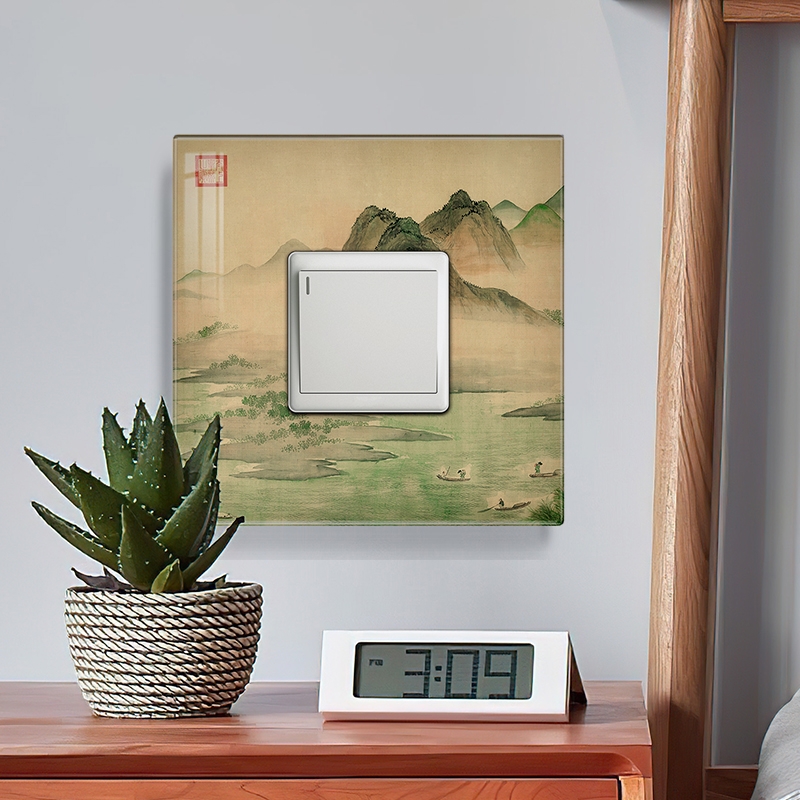中式防潮防水86型开关保护贴