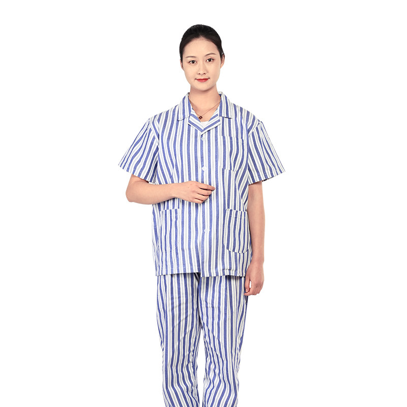 PURE COTTON HOSPITAL CLOTHES PATIENT CLOTHES MEN’S AND WOMEN’S PURE PAJAMAS BEDRIDDEN PATIENT CLOTHES DOCTOR’S CLOTHES SHORT-SLEEVED NURSE CLOTHES LONG-SLEEVED CLOTHES