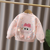 衣服 儿童宝宝洋气上衣小童女孩秋季 女童棒球服外套春秋款 2026新款