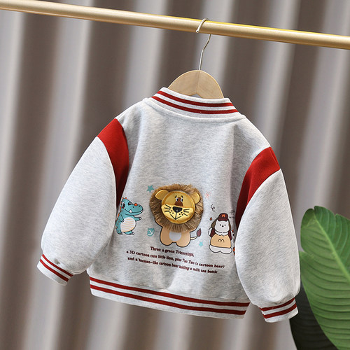 男童棒球服外套春秋款2026新款韩版儿童休闲夹克上衣小童宝宝上衣