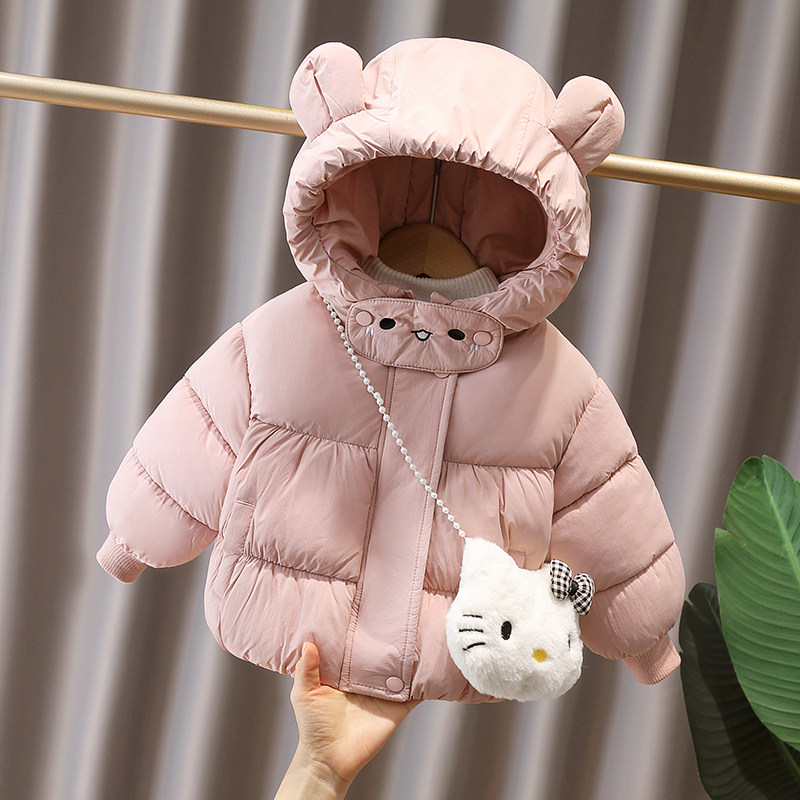 女童加绒加厚棉袄外套2025冬季新款女宝宝保暖连帽棉衣洋气棉服潮,童装/婴儿装/亲子装,棉袄/棉服,淘宝优惠券,粉丝福利购,淘宝优惠卷
