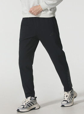 Adidas/阿迪达斯男子户外运动梭织休闲加绒收口运动长裤KA1301