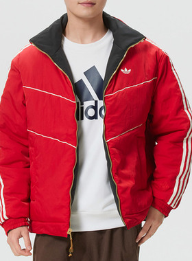 adidas/阿迪达斯男子经典百搭运动休闲保暖双面穿棉服外套KT0639