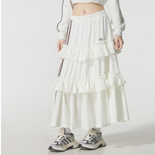 Adidas/阿迪达斯女子夏季经典百搭舒适透气运动休闲半身裙KC8088