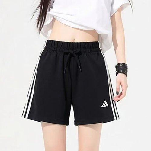 Adidas阿迪达斯女子宽松透气舒适百搭运动训练休闲针织短裤JD0908